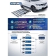 Пороги алюминиевые Rival Black для Mazda CX-9 2017-2021